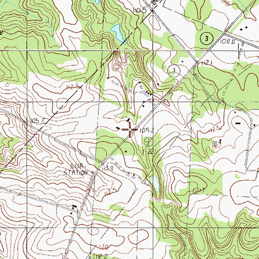 Topographic Map of Julia Academy (historical), SC