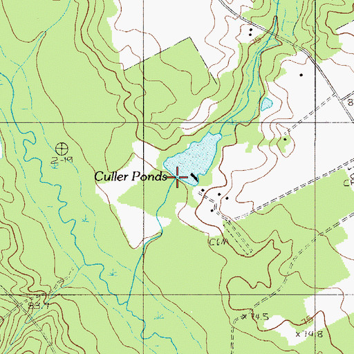 Topographic Map of Livingston Mill (historical), SC
