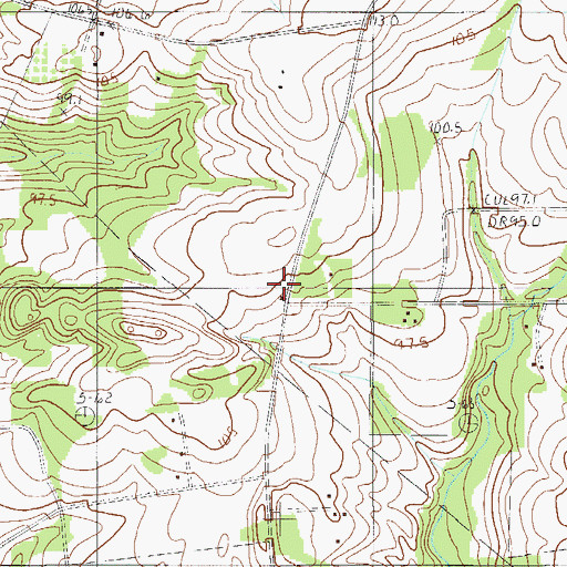 Topographic Map of Magnolia School (historical), SC