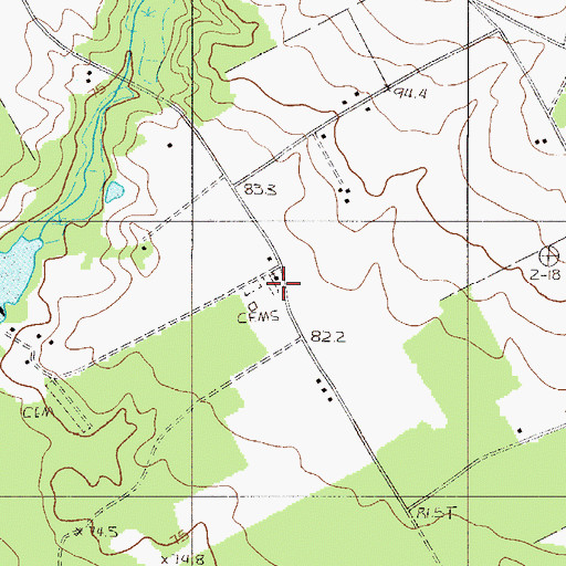 Topographic Map of Maloney School (historical), SC