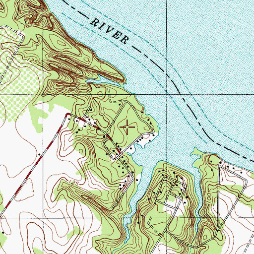 Topographic Map of Mill Creek, SC