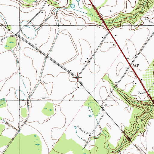 Topographic Map of Milligans, SC