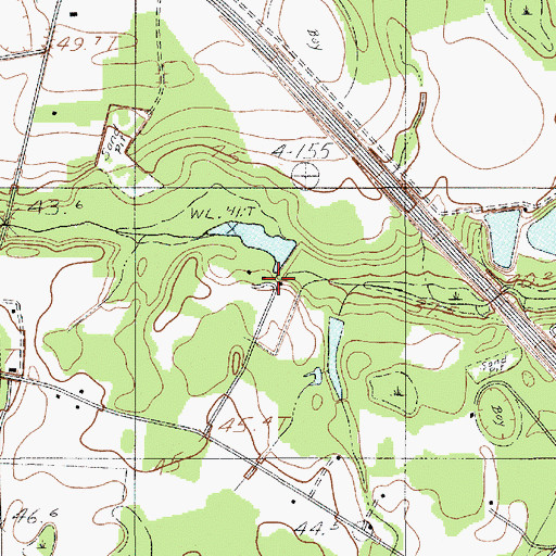 Topographic Map of Moorers Mill (historical), SC