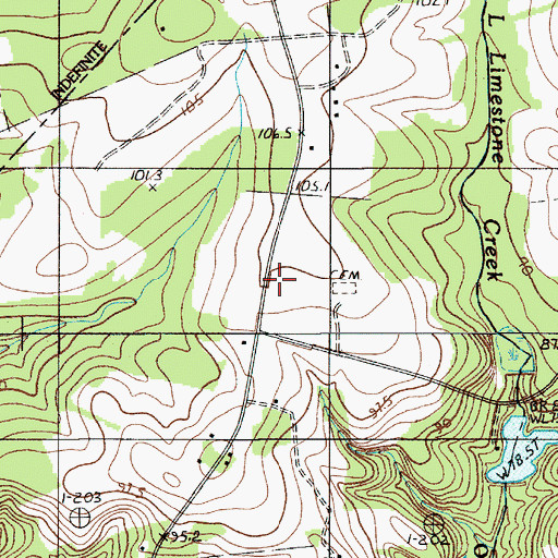 Topographic Map of Mount Nebo Church (historical), SC