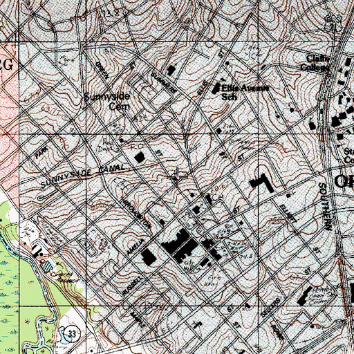 Topographic Map of Mount Pisgah Baptist Church, SC