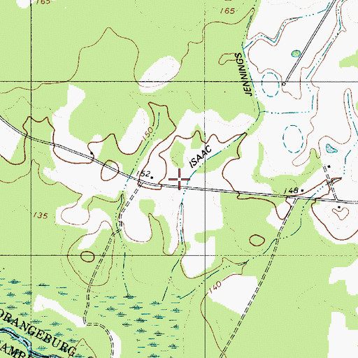 Topographic Map of Mount Pisgah Church (historical), SC