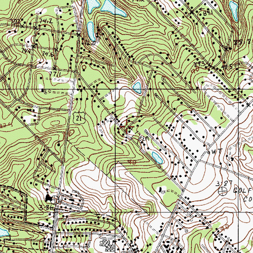 Topographic Map of Nazareth School (historical), SC