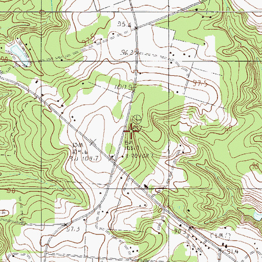 Topographic Map of Norman Church, SC