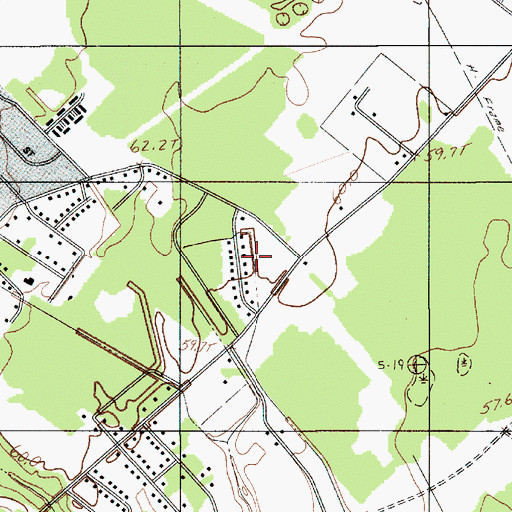 Topographic Map of North Brentwood, SC