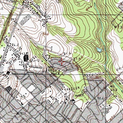Topographic Map of North Brookdale, SC