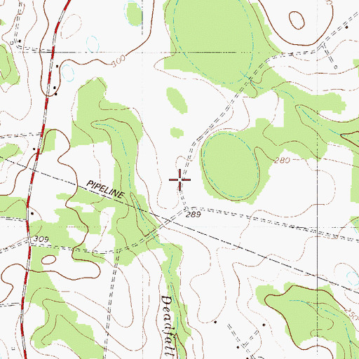 Topographic Map of North Willow School (historical), SC