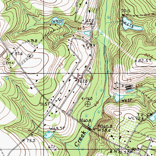 Topographic Map of Oakmont, SC