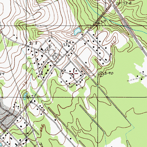 Topographic Map of Palmetto Garden, SC