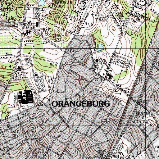 Topographic Map of Pecanway Terrace, SC