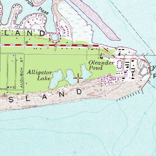 Topographic Map of Oleander Pond, AL