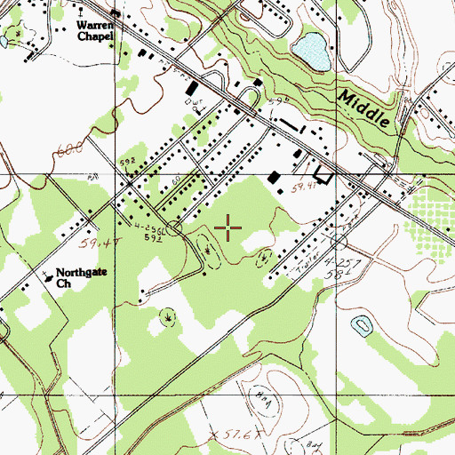 Topographic Map of Pine View, SC