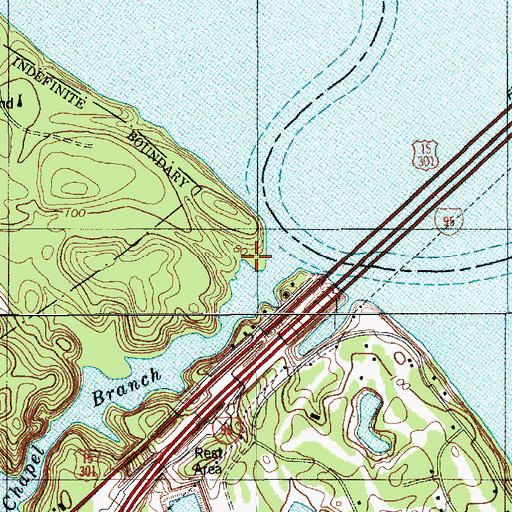 Topographic Map of Pinkey Landing, SC