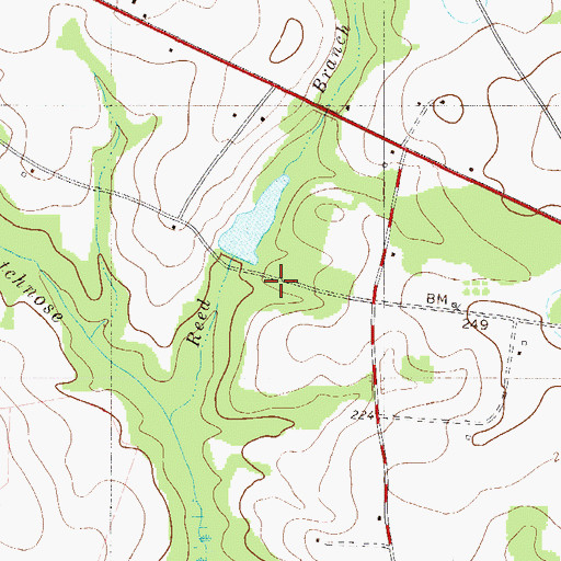 Topographic Map of Popular Hill School, SC