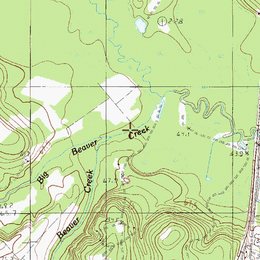 Topographic Map of Pous Mill (historical), SC