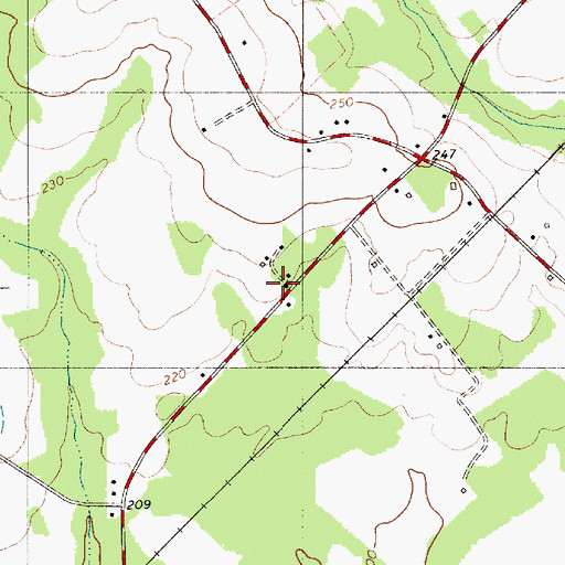 Topographic Map of Prince Church (historical), SC