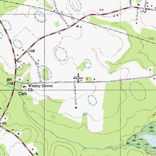 Topographic Map of Saint James Church, SC