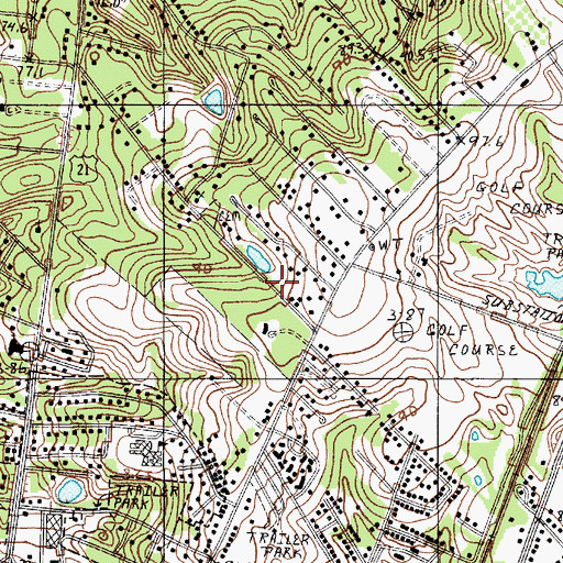 Topographic Map of Saint John Church (historical), SC