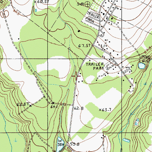 Topographic Map of Saint Luke Church (historical), SC