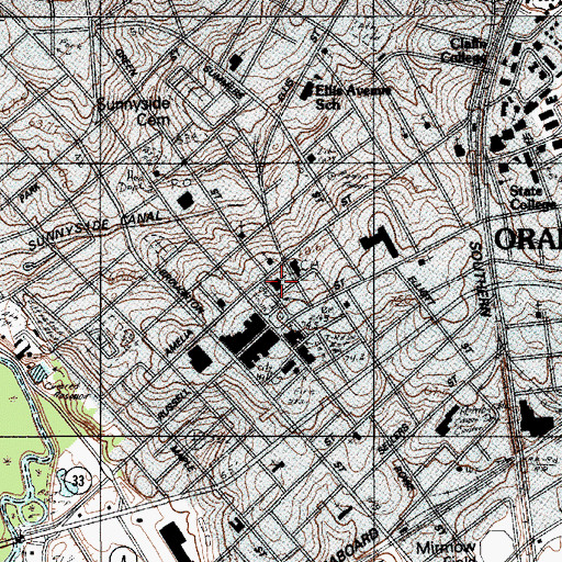 Topographic Map of Saint Pauls United Methodist Church, SC