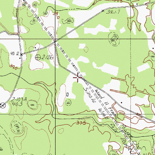 Topographic Map of Snell Branch School (historical), SC