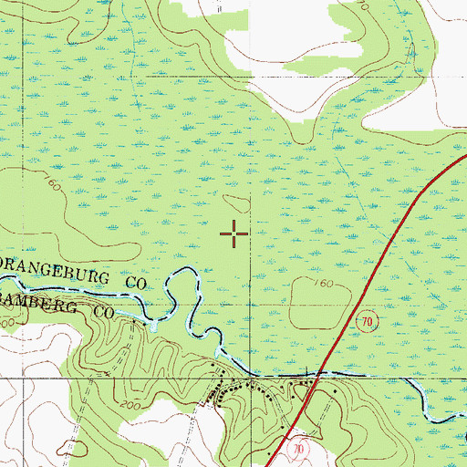 Topographic Map of Snow Island, SC