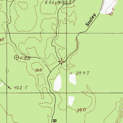 Topographic Map of Staley Branch, SC