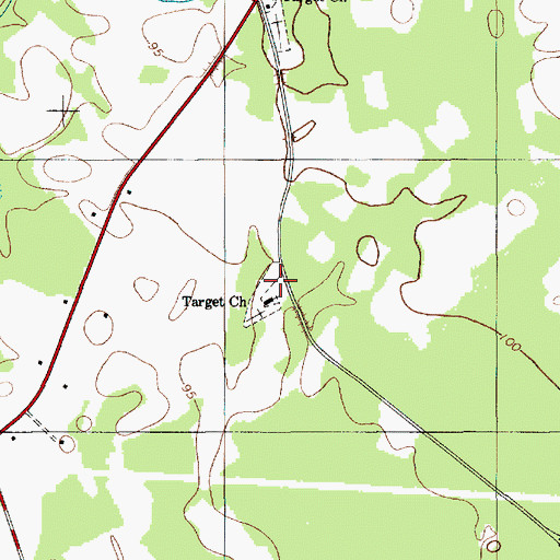 Topographic Map of Target School (historical), SC