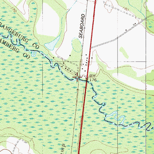 Topographic Map of Tylers Landing, SC