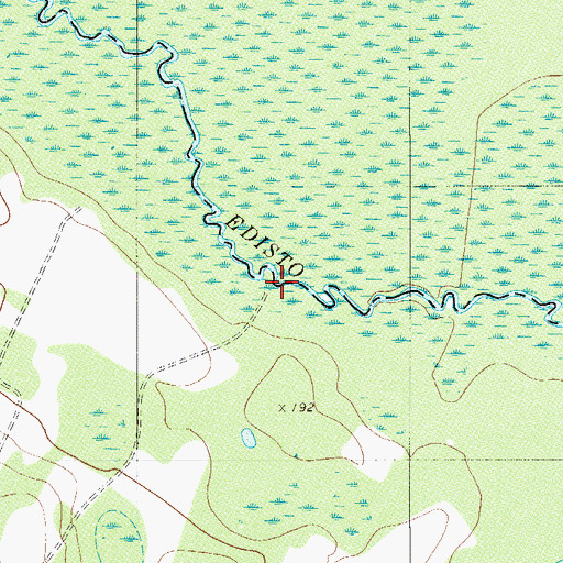 Topographic Map of Duncans Bridge (historical), SC
