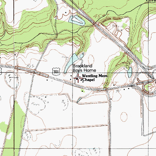 Topographic Map of Wentling Memorial Chapel, SC