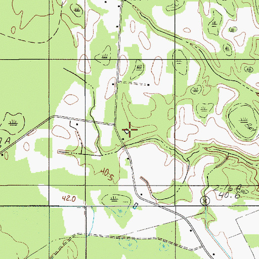 Topographic Map of West School (historical), SC