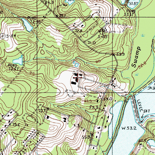 Topographic Map of Willington Academy, SC