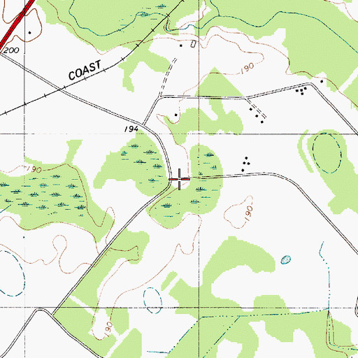 Topographic Map of Wright School (historical), SC