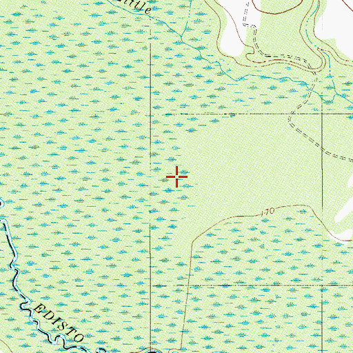 Topographic Map of Youngs Island, SC