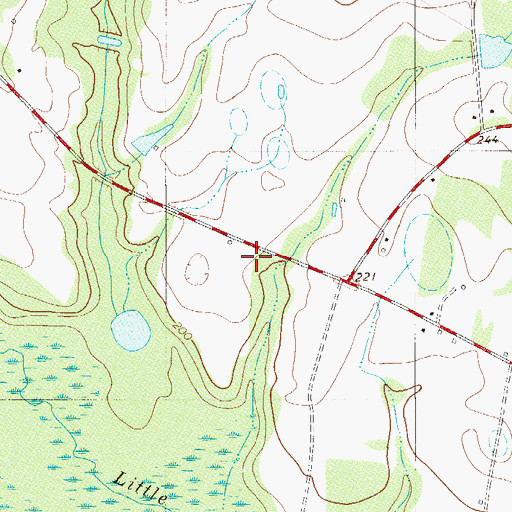 Topographic Map of West Willow School (historical), SC