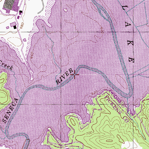 Topographic Map of Andersons Ferry (historical), SC