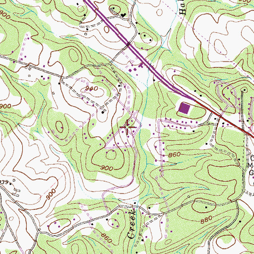 Topographic Map of Avondale, SC