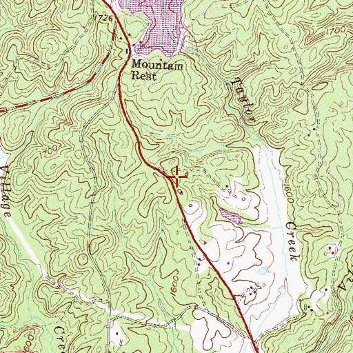 Topographic Map of Bethlehem School (historical), SC