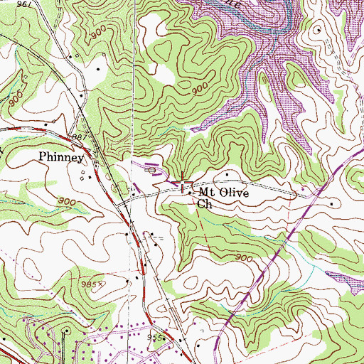 Topographic Map of Bounty Land School (historical), SC