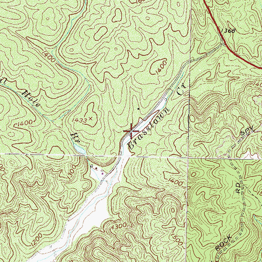 Topographic Map of Brasstown School (historical), SC