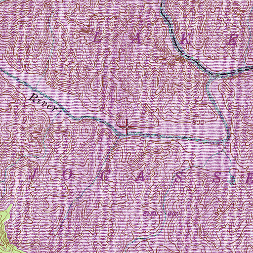 Topographic Map of Camp Jocassee (historical), SC