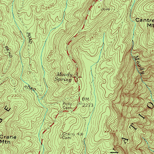 Topographic Map of Cherry Hill School (historical), SC