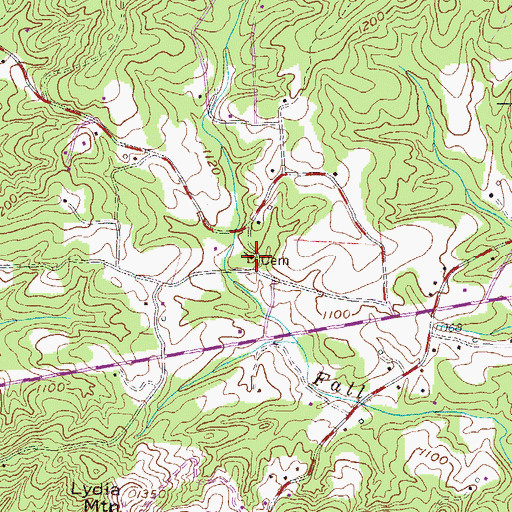 Topographic Map of Church of God, SC