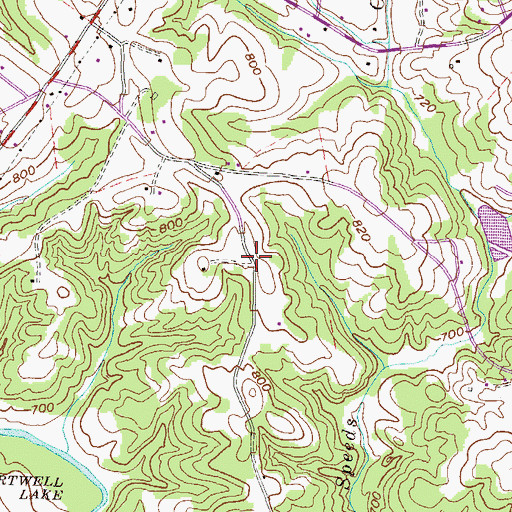 Topographic Map of Cleveland-A-Farm, SC
