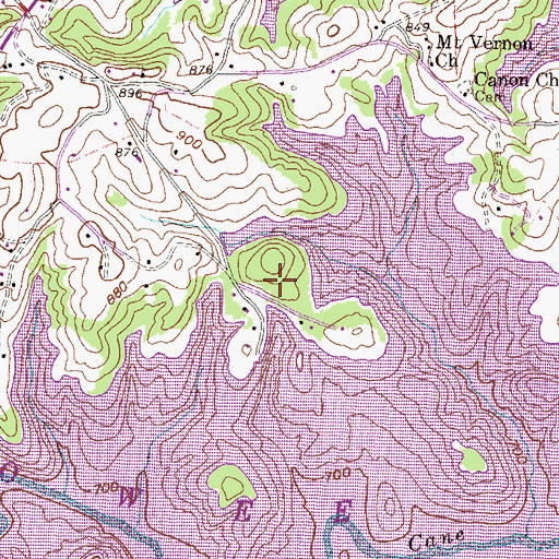Topographic Map of Clovis Point, SC